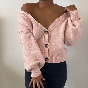Topshop Off the Shoulder Sweater